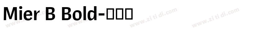Mier B Bold字体转换